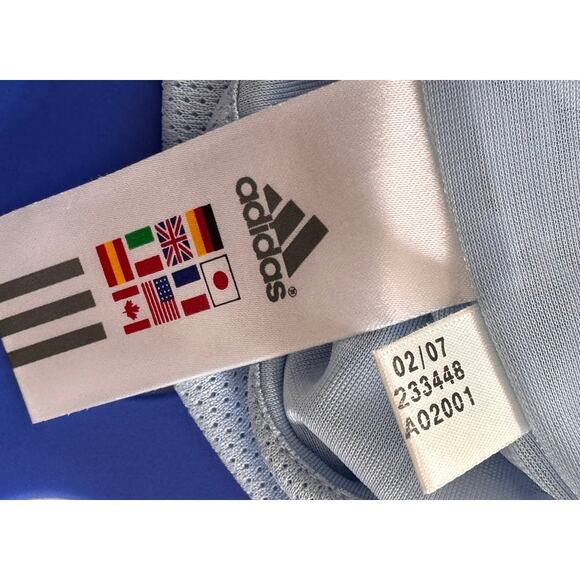 Adidas Small Blue Jacket Front Zipper 100% Polyester - Picture 6 of 9